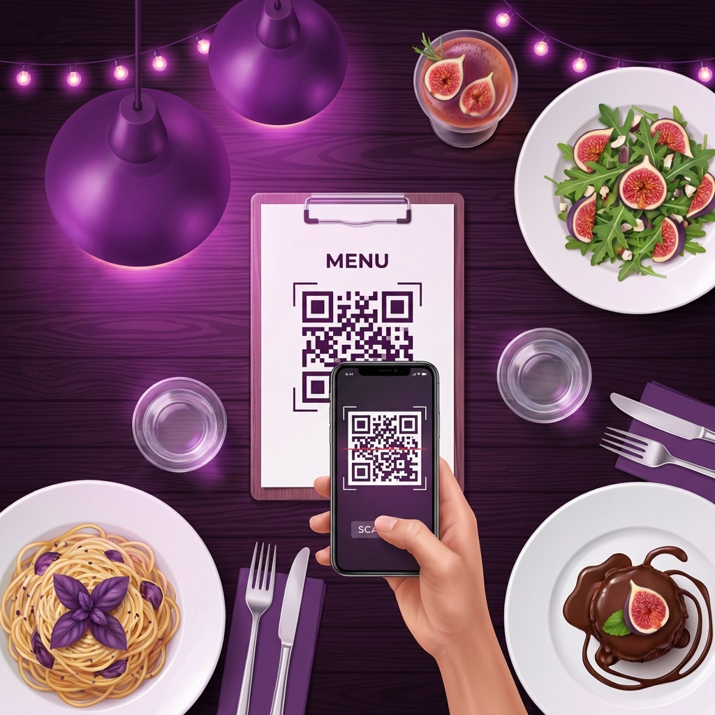 استخدام QR في المطاعم